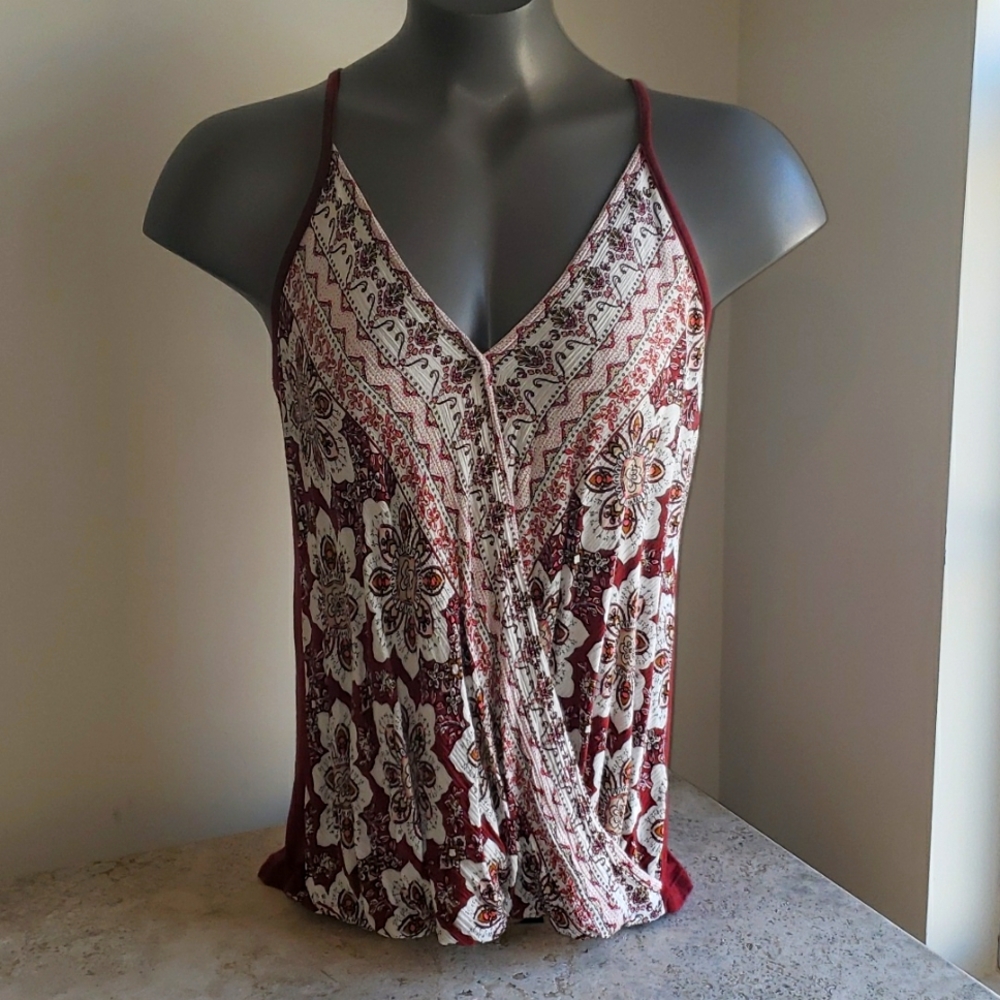 Maurices womens top, medium, copper and cream